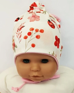 Bavlněná čepice Ondrášek 5 / vázací / bavlna + elastan